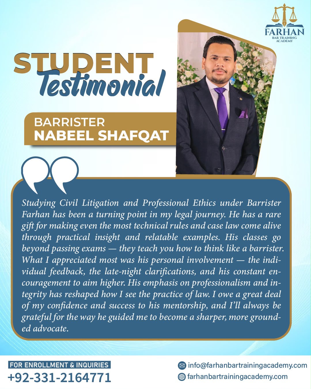 student testimonial 32