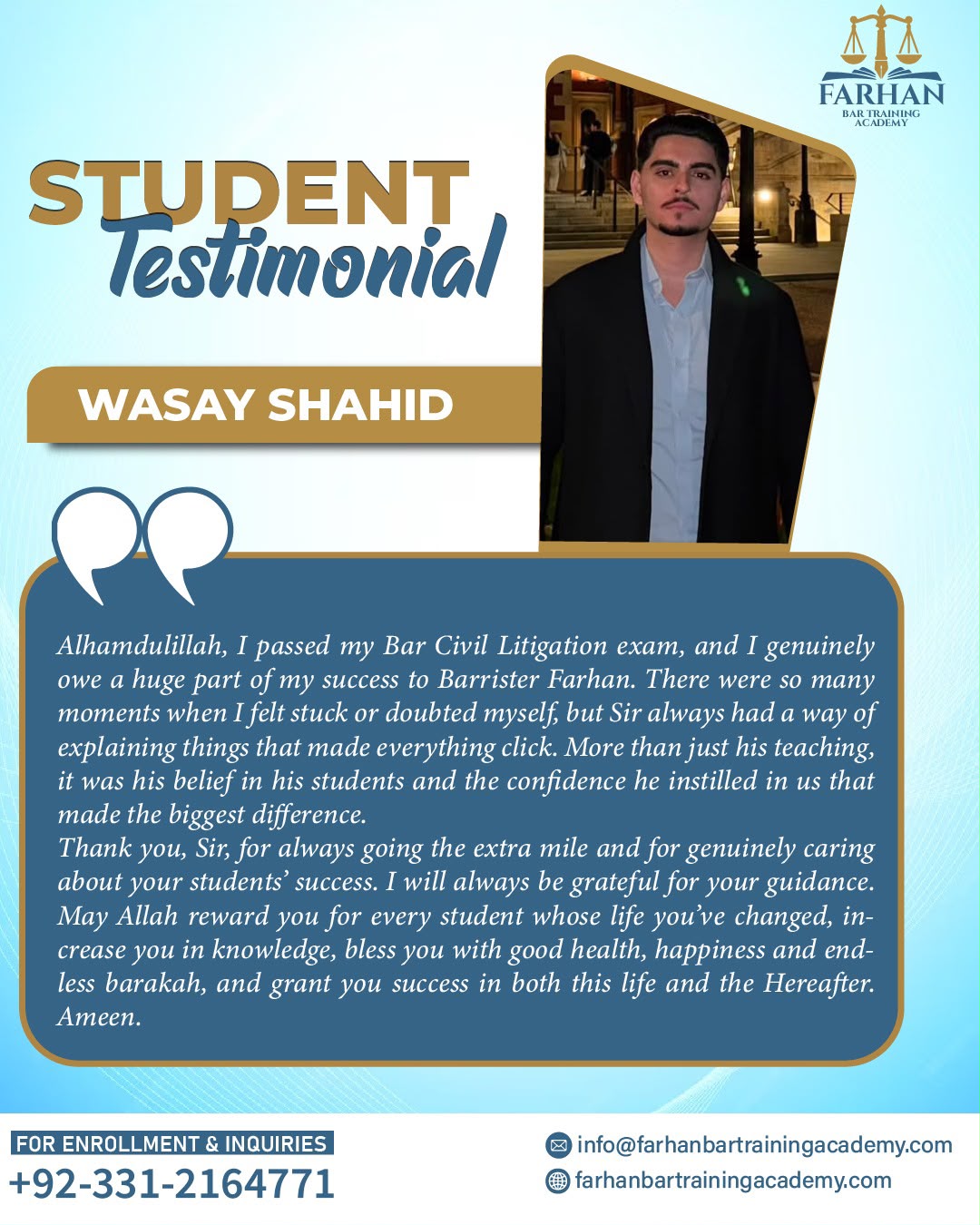 student testimonial 60